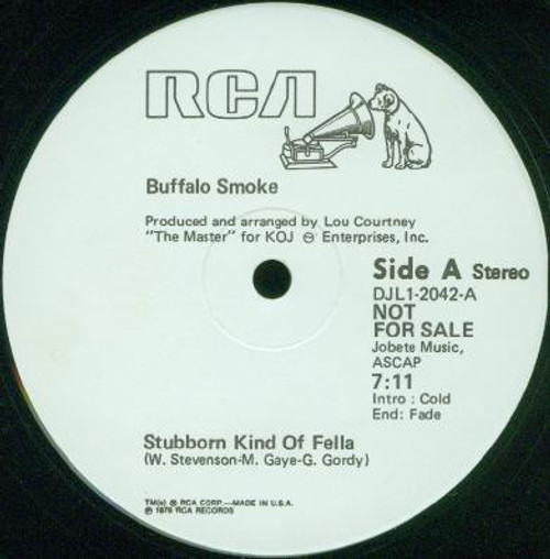 Buffalo Smoke - Stubborn Kind Of Fella (12", Promo)