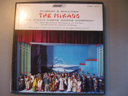 Gilbert And Sullivan* - D'Oyly Carte Opera Company, The New Symphony Orchestra Of London, Isidore Godfrey - The Mikado (2xLP + Box)