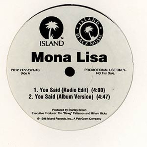 Mona Lisa (2) - You Said (12", Promo)