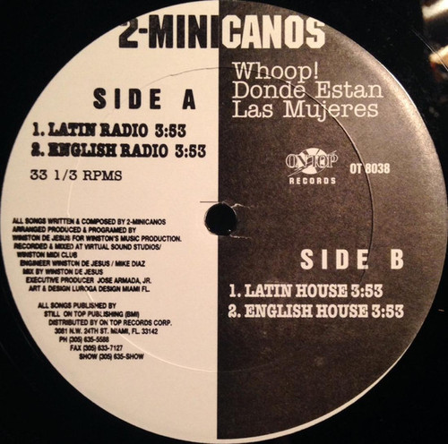 2-Minicanos* - Whoop! Donde Estan Las Mujeres (12")