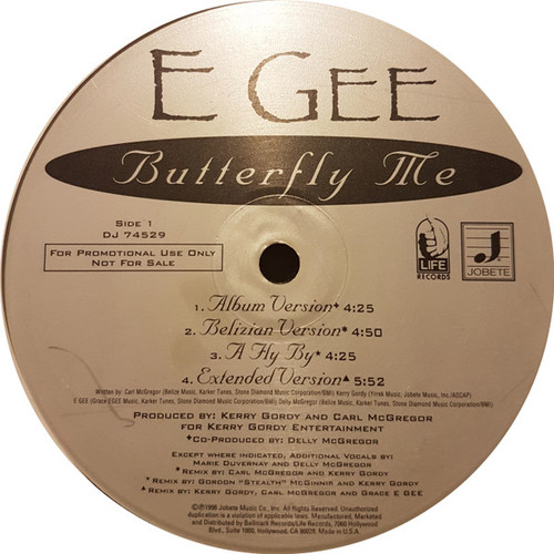 E Gee - Butterfly Me (12", Promo)
