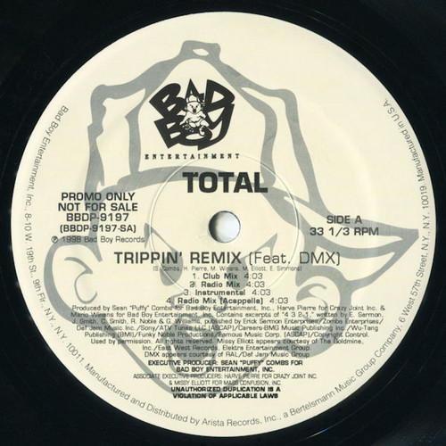 Total - Trippin' (Remix) / What About Us (Remix) (12", Promo)