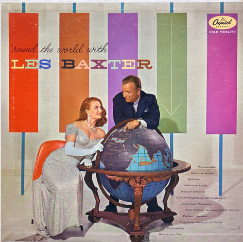 Les Baxter - 'Round The World With Les Baxter (LP, Album, Mono)