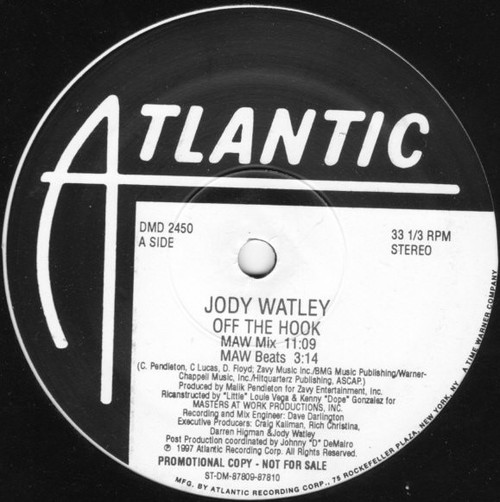 Jody Watley - Off The Hook - Atlantic - DMD 2450 - 2x12", Promo 958765768