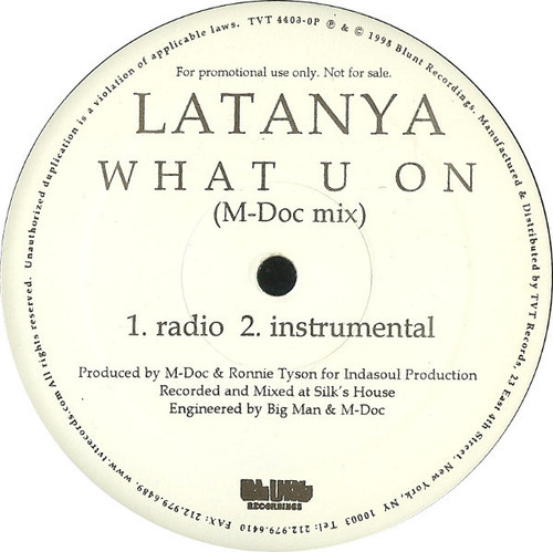 LaTanya - What U On (12", Promo)