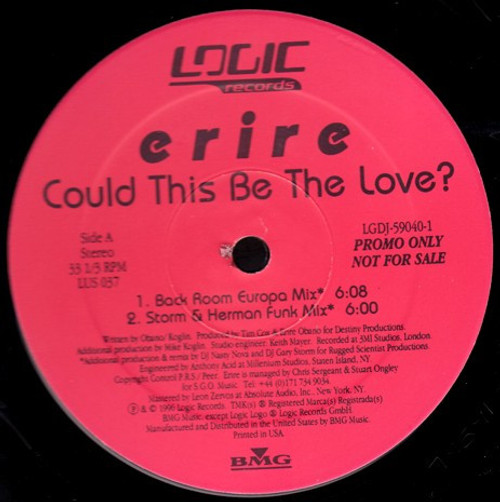 Erire - Could This Be The Love? (12", Promo)