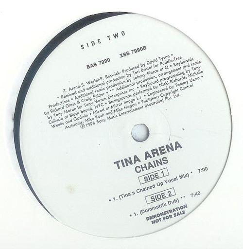 Tina Arena - Chains (12", Promo)