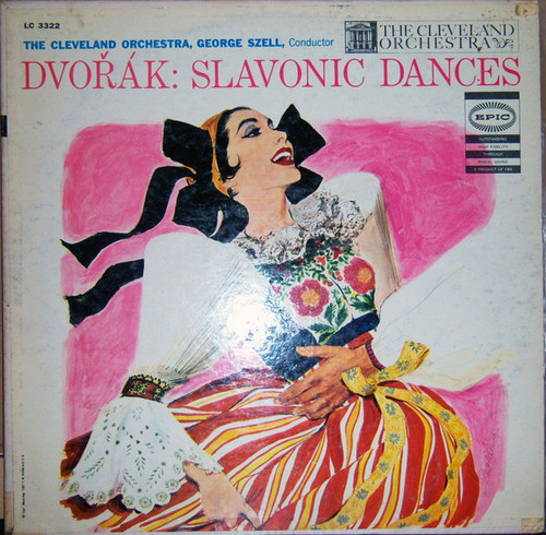 Dvořák* - George Szell, The Cleveland Orchestra - Slavonic Dances (LP, Album, Mono)