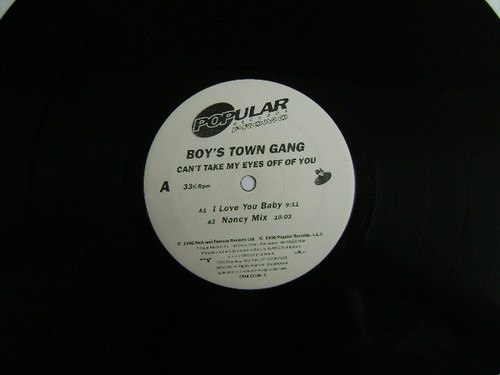 Boy's Town Gang* - Can't Take My Eyes Off Of You (12", Promo)