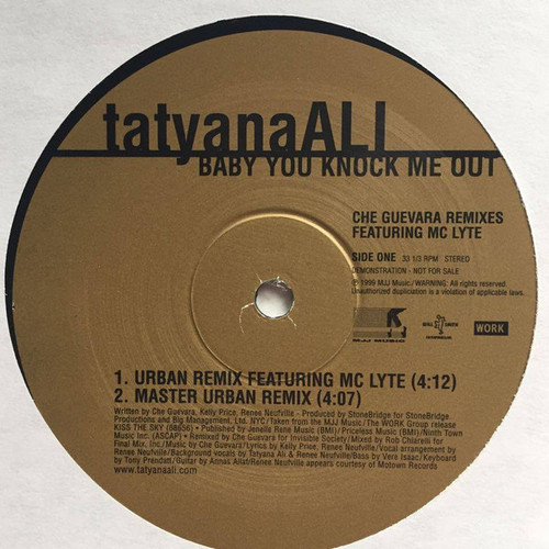 Tatyana Ali - Baby You Knock Me Out (Che Guevare Remixes) (12", Promo)