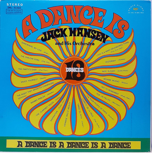 Jack Hansen And His Orchestra - A Dance Is A Dance Is A Dance (LP)