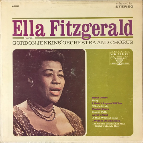 Ella Fitzgerald With Gordon Jenkins' Orchestra And Chorus* - Ella Fitzgerald With Gordon Jenkins' Orchestra And Chorus (LP, Comp, Abr)