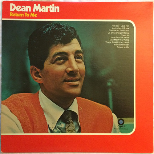 Dean Martin - Return To Me (LP, Album, RE, Abr)