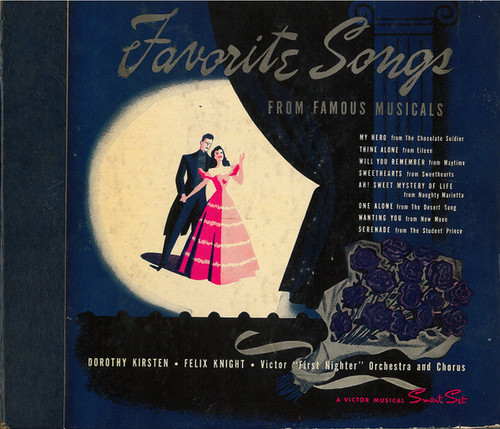 Dorothy Kirsten And Felix Knight With The Victor "First Nighter" Orchestra And Chorus - Favorite Songs From Famous Musicals (4xShellac, 10", Album)