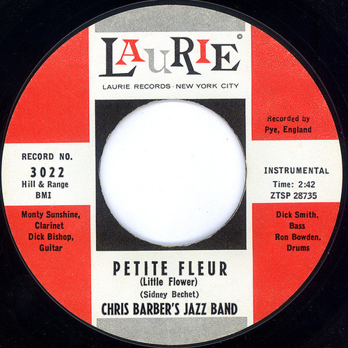 Chris Barber's Jazz Band - Petite Fleur / Wild Cat Blues - Laurie Records - 3022 - 7", Single 973288536