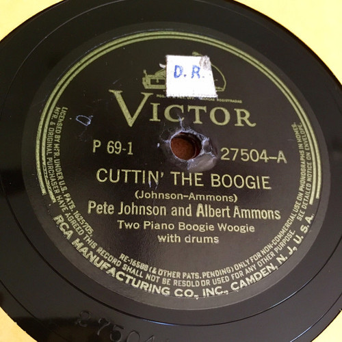 Pete Johnson And Albert Ammons - 8 To The Bar (Two Piano Boogie Woogie For Dancing) (4xShellac, 10", Album, Ind)