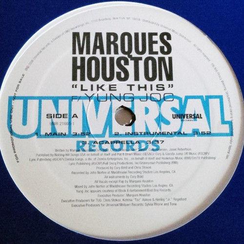 Marques Houston - Like This (12", Promo)