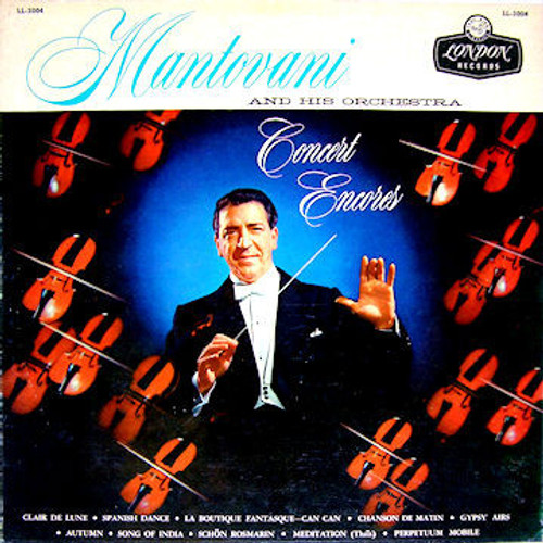 Mantovani And His Orchestra - Concert Encores - London Records - LL-3004 - LP, Album, Mono 978488681