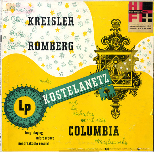 Fritz Kreisler / Sigmund Romberg - André Kostelanetz And His Orchestra - Music Of Fritz Kreisler And Sigmund Romberg (LP, Mono, RP)