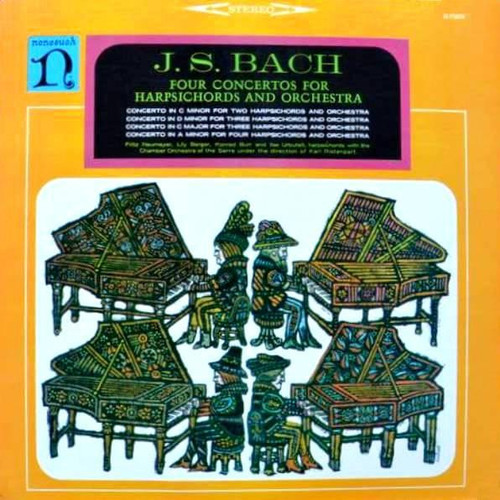 J. S. Bach* - Four Concertos For Harpsichords And Orchestra (LP, Album)