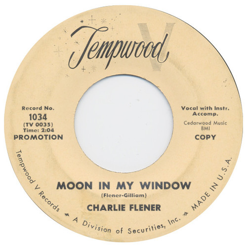 Charlie Flener - Moon In My Window / Someday (7", Single, Promo)
