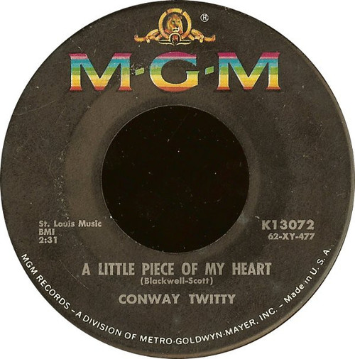 Conway Twitty - A Little Piece Of My Heart (7")
