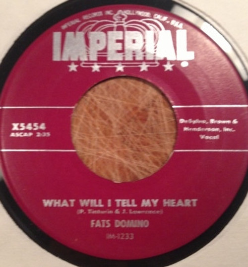 Fats Domino - What Will I Tell My Heart / When I See You (7", Single)