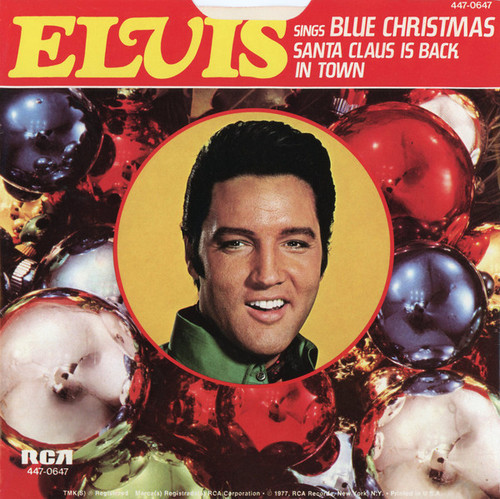 Elvis Presley - Blue Christmas - RCA - 447-0647 - 7", Single, RE 999019520
