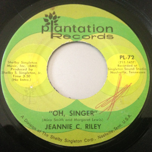 Jeannie C. Riley - Oh, Singer (7", Single)