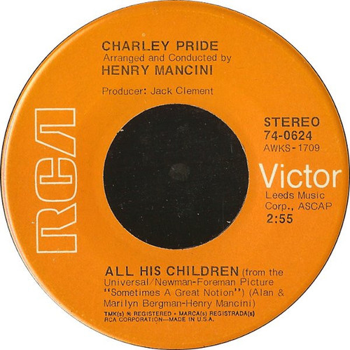 Charley Pride - All His Children - RCA Victor - 74-0624 - 7", Single, Ind 1004758228