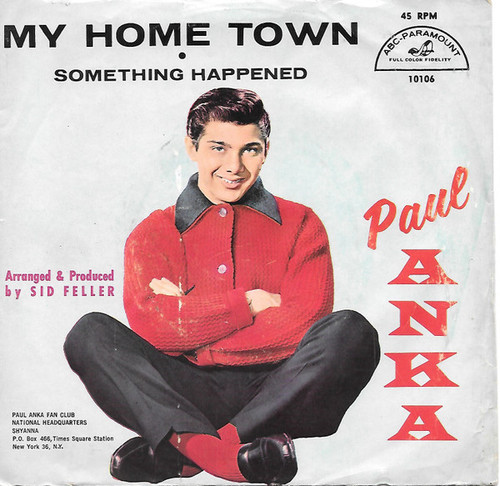Paul Anka - My Home Town (7", Pla)