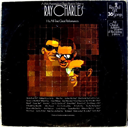 Ray Charles - A 25th Anniversary In Show Business Salute To Ray Charles (2xLP, Comp, Gat)