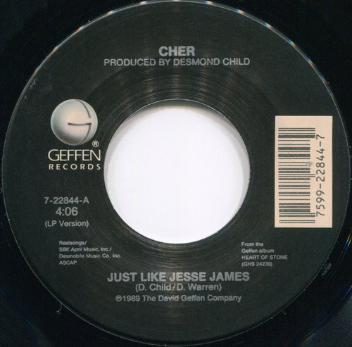 Cher - Just Like Jesse James - Geffen Records - 7-22844 - 7", Single, Spe 1018106563