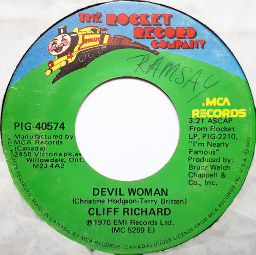 Cliff Richard - Devil Woman (7", Single)