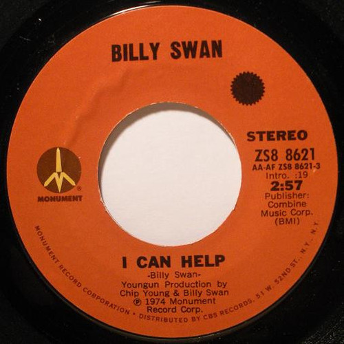 Billy Swan - I Can Help - Monument - ZS8 8621 - 7", Single, Styrene, Ter 1027802864