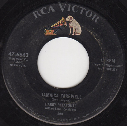 Harry Belafonte - Jamaica Farewell (7", Single, Ind)