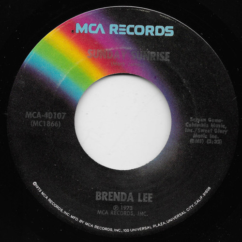 Brenda Lee - Sunday Sunrise (7", Pin)
