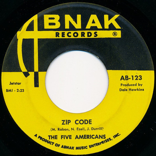 The Five Americans - Zip Code / Sweet Bird Of Youth (7", Single)