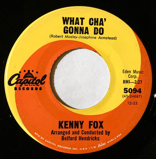 Kenny Fox - What' Cha Gonna Do / Rain Or Shine  (7", Single)