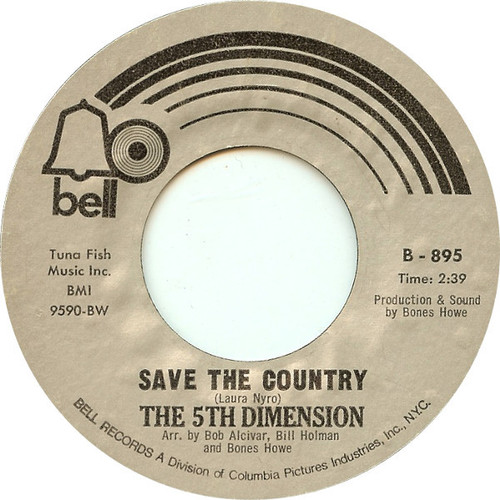 The 5th Dimension* - Save The Country / Dimension 5 (7", Single, Styrene)