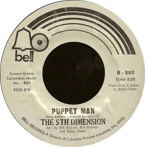 The 5th Dimension* - Puppet Man / A Love Like Ours (7", Single, Styrene, Bes)
