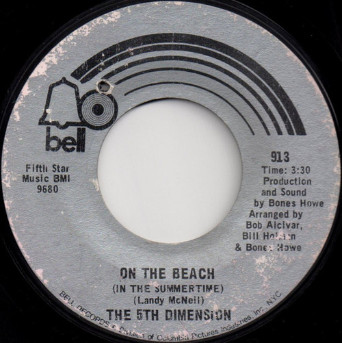 The 5th Dimension* - On The Beach (In The Summertime) (7", Single, Styrene)
