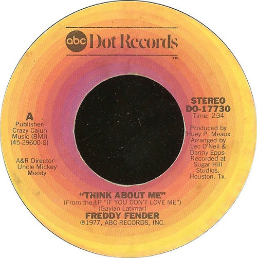 Freddy Fender (2) - Think About Me (7")