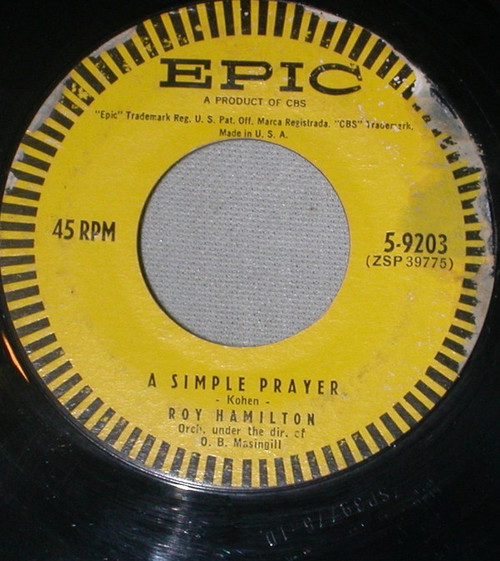 Roy Hamilton (5) - A Simple Prayer / A Mother's Love - Epic - 2667488 - 7" 1028545324