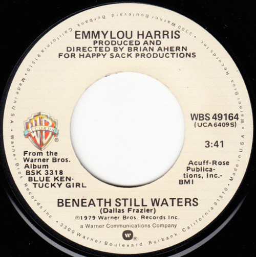 Emmylou Harris - Beneath Still Waters / Till I Gain Control Again - Warner Bros. Records - WBS 49164 - 7", Single 1028630949