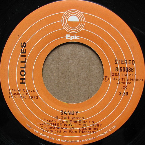 The Hollies - Sandy (7", Single)