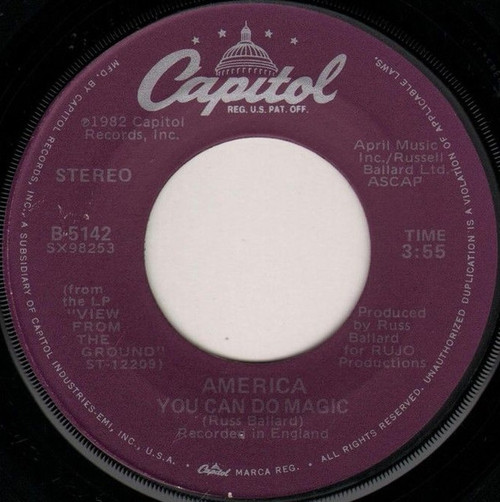 America (2) - You Can Do Magic (7", Single, Los)
