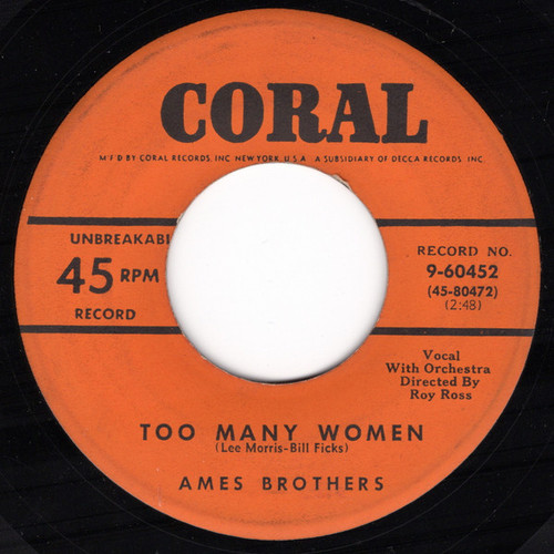 Ames Brothers* - Too Many Woman (7")