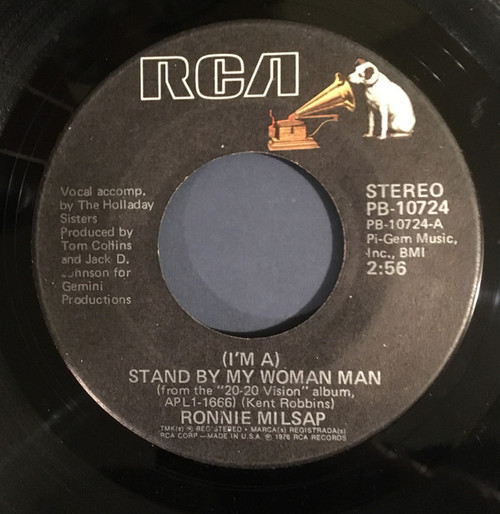 Ronnie Milsap - (I'm A) Stand By My Woman Man / Lovers, Friends And Strangers (7", RE)