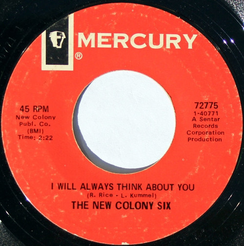 The New Colony Six - I Will Always Think About You (7", Single, Styrene, Ter)